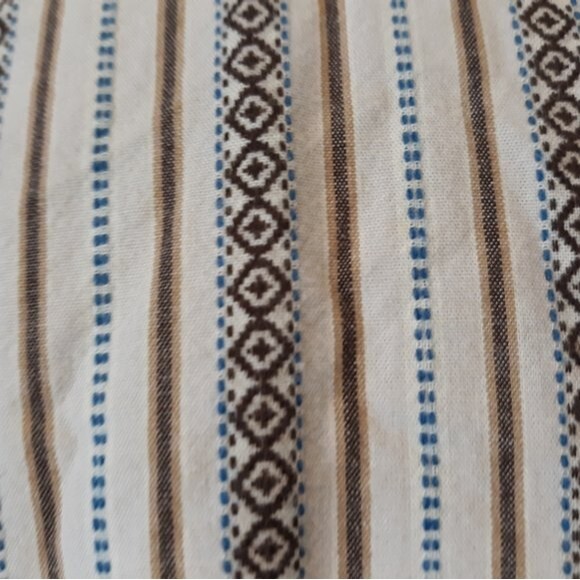 Tommy Hilfiger Retro Striped Button Down Shirt Large - White Vertical Cotton - Picture 6 of 9